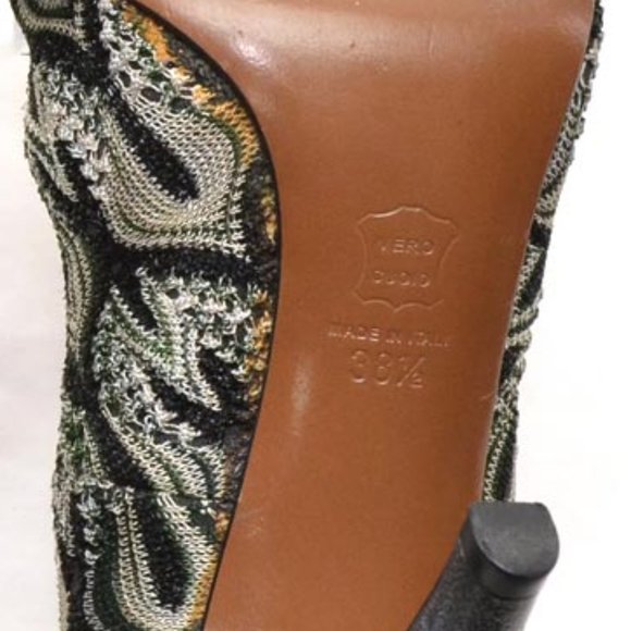 Missoni Abstract Print Round Toe Pumps 38.5 - Picture 6 of 6
